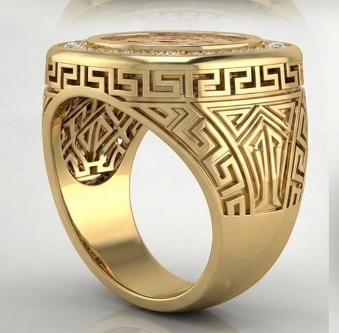 Empire & Co. 1.2ct Maisonette-Style 9K Gold Ring – Bold, Handcrafted