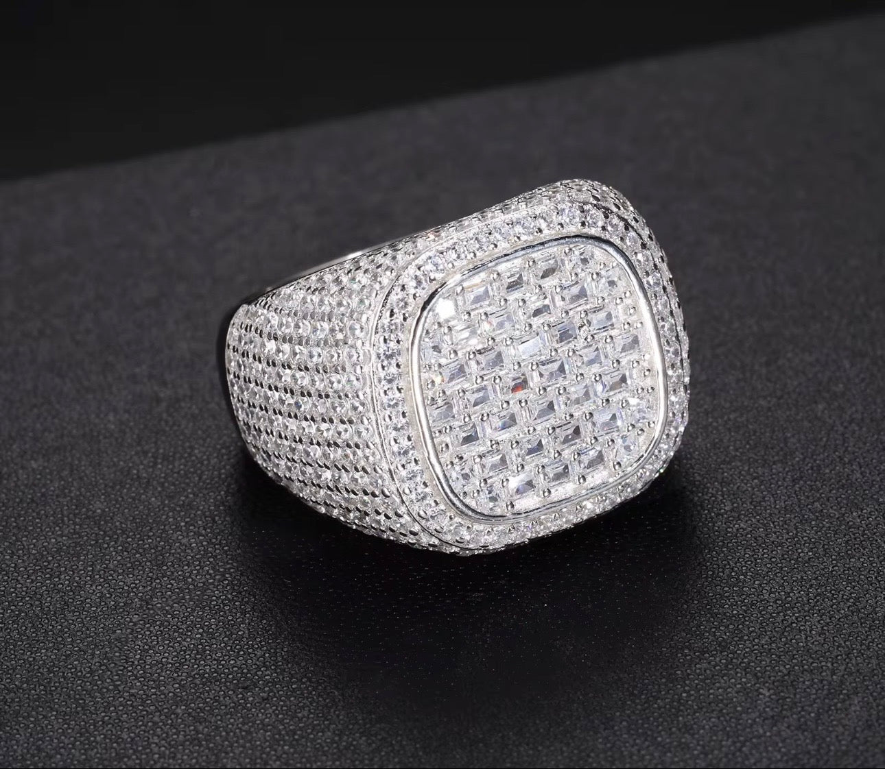 Gold Moissanite Diamond Ring