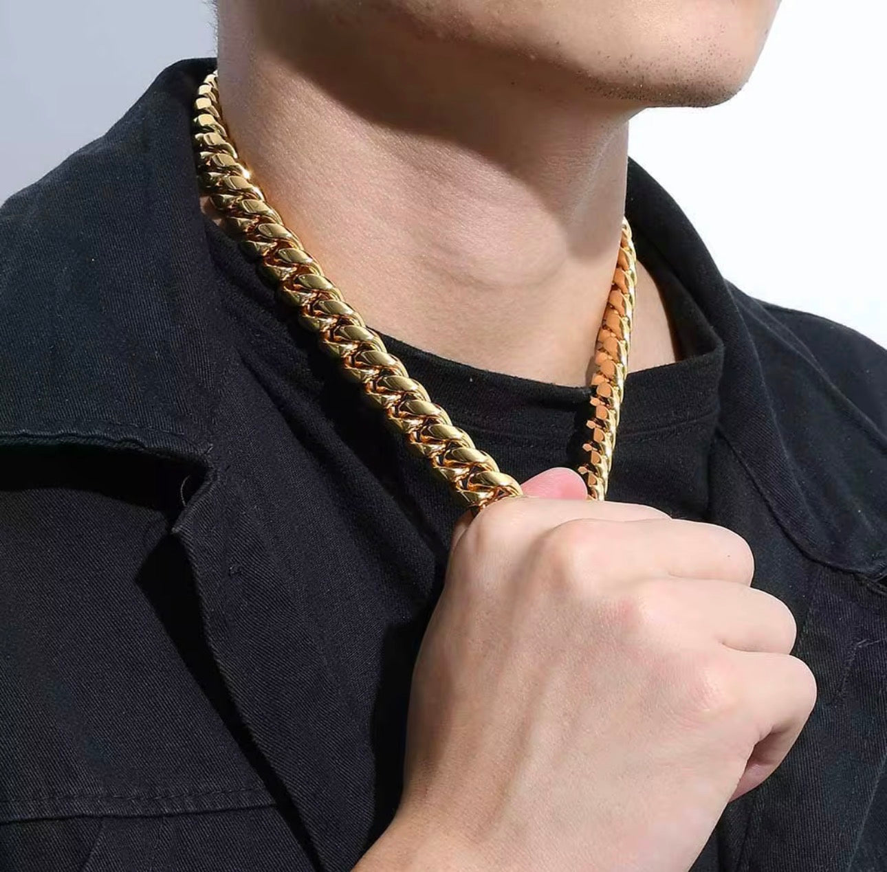 Cuban Link Bracelet & Necklace – Gold & Silver