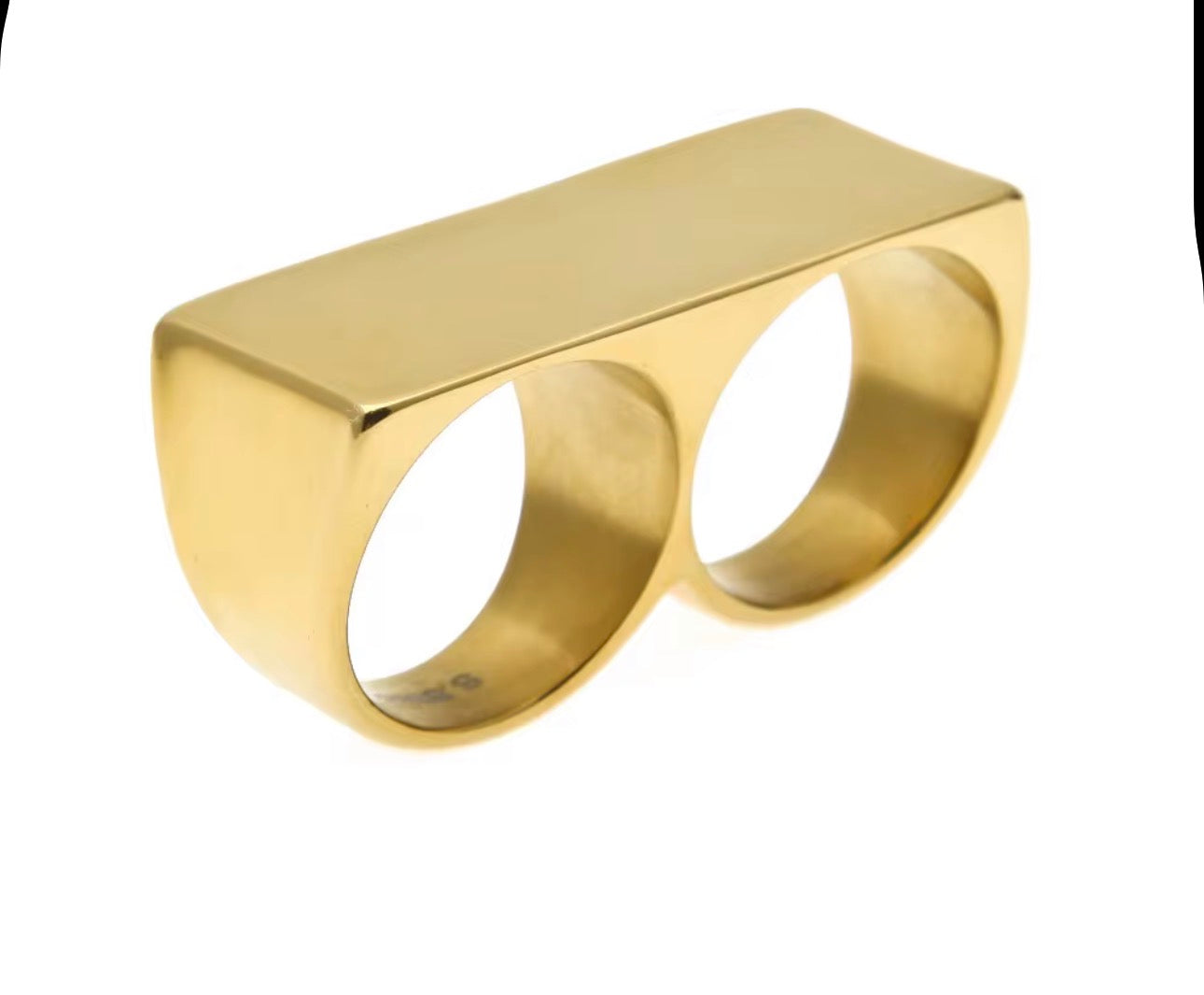 Empire & Co Two-Finger Statement Ring (PVD Silver & Gold) ⚜️