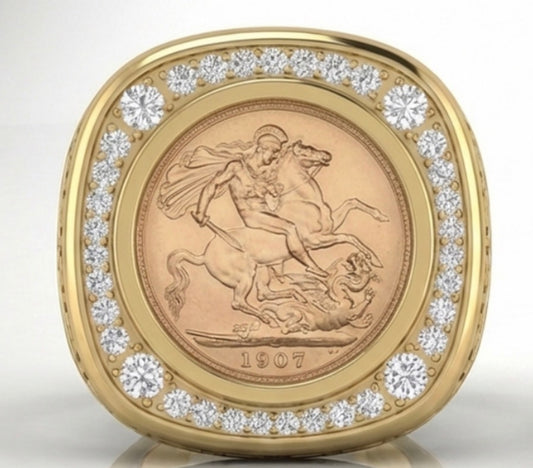 Empire & Co. 1.2ct Maisonette-Style 9K Gold Ring – Bold, Handcrafted