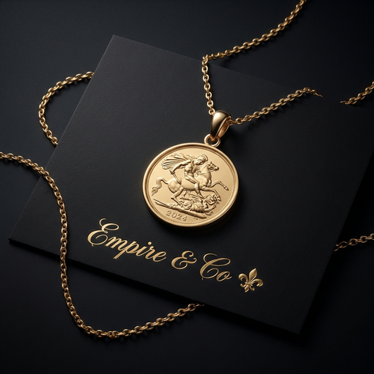 Full Sovereign Pendant – Gold Plated Silver | Classic Coin Pendant